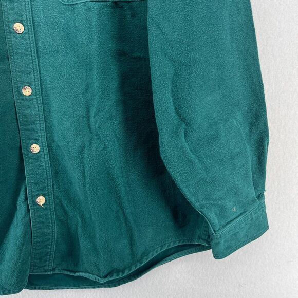 AMERICAN LEGEND OUTFITTERS Shirt Mens XL Chamois Flannel Work Cotton Green - Picture 9 of 14